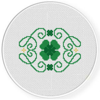 Clover Flourish Cross Stitch Pattern