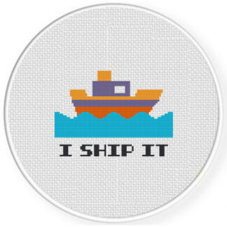 I Ship It Cross Stitch Pattern