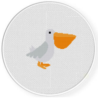 Cute Pelican Cross Stitch Pattern