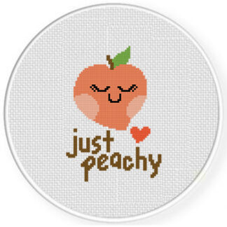 Just Peachy Cross Stitch Pattern