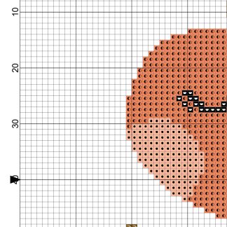 Just Peachy Cross Stitch Pattern – Daily Cross Stitch