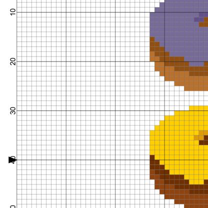 Mardi Gras Donuts Cross Stitch Pattern – Daily Cross Stitch