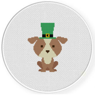 St. Patty's Puppy Cross Stitch Pattern