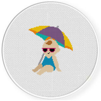 Summer Baby Cross Stitch Pattern