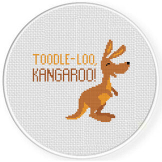 Toodle-loo Kangaroo Cross Stitch Pattern