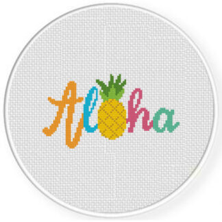 Aloha Cross Stitch Pattern