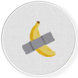 Banana Duct Tape Cross Stitch Pattern
