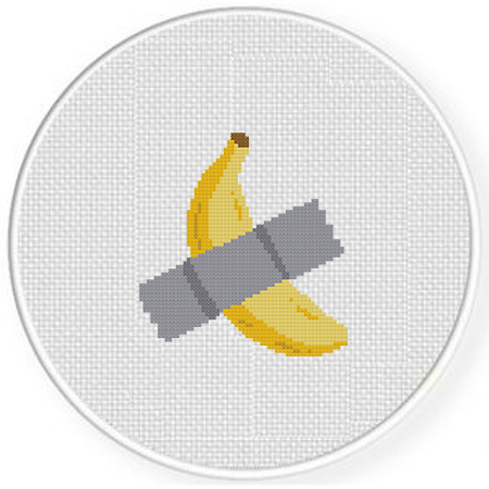 Banana Duct Tape Cross Stitch Pattern – Daily Cross Stitch