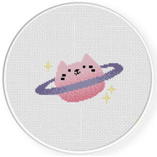 Cat Planet Cross Stitch Pattern