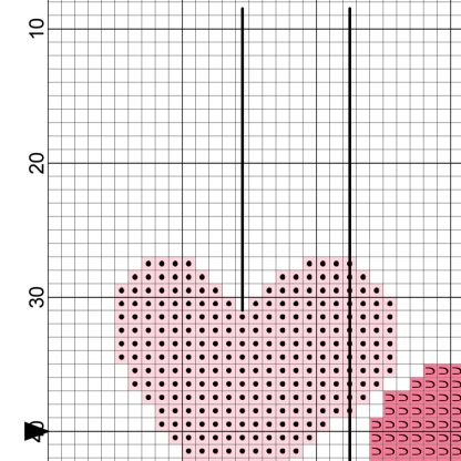 Hearts On Strings Cross Stitch Pattern – Daily Cross Stitch