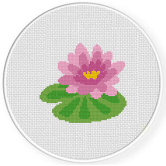 Lotus Flower Cross Stitch Pattern