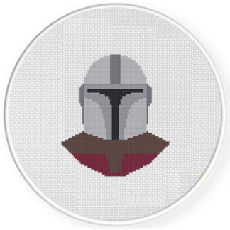 Space Bounty Hunter Cross Stitch Pattern