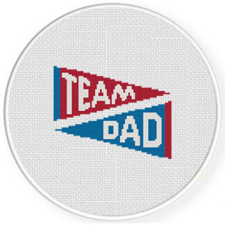 Team Dad Cross Stitch Pattern