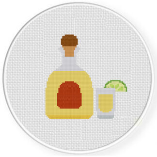 Tequila Shot Cross Stitch Pattern