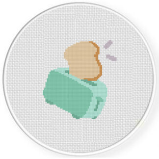Toaster Bread Cross Stitch Pattern