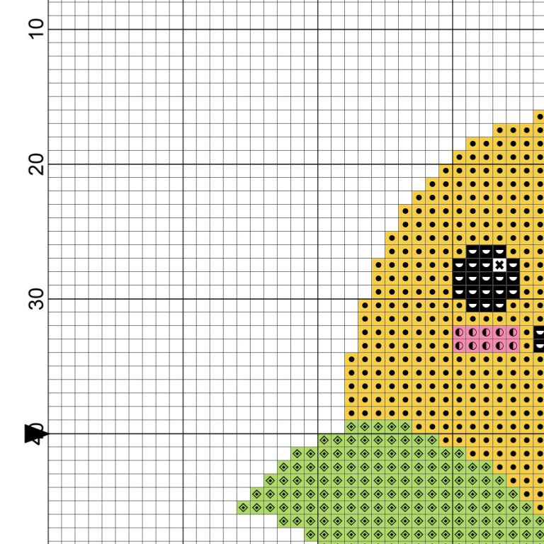 Cute easy unicorn cat cross stitch pattern unicorn eyelashes