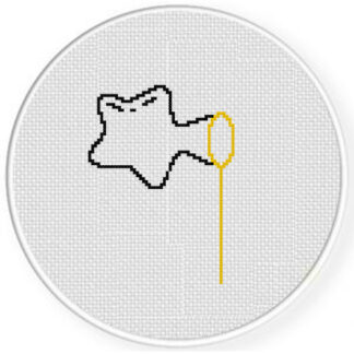 Blowing Star Bubbles Cross Stitch Pattern