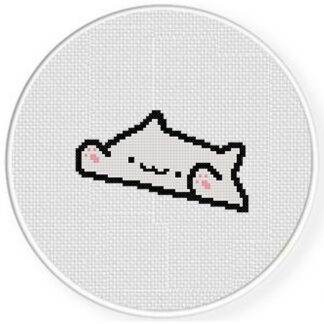 Bongo Cat Cross Stitch Pattern