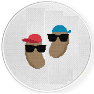 Cool Beans Cross Stitch Pattern