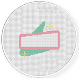 Diner Resto Sign Cross Stitch Pattern
