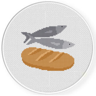 Fish And Loaves Cross Stitch Pattern