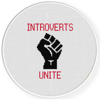 Introverts Unite Cross Stitch Pattern