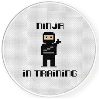 Ninja In Training Cross Stitch Pattern