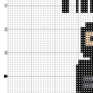 Ninja In Training Cross Stitch Pattern – Daily Cross Stitch