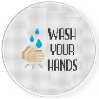 Wash Your Hands Cross Stitch Pattern