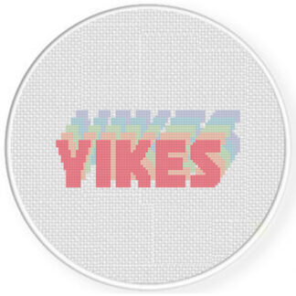 Yikes Cross Stitch Pattern
