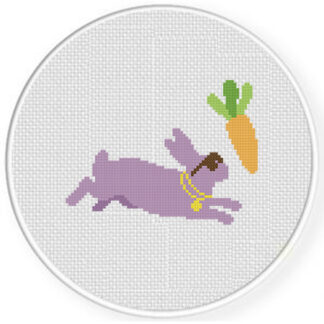 Bunny Hip Hopper Cross Stitch Pattern