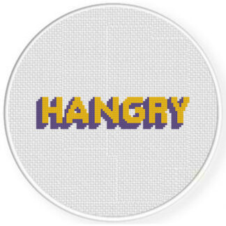 Hangry Cross Stitch Pattern