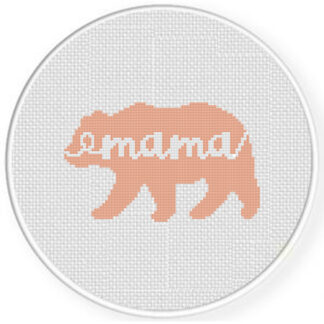 Mama Bear Cross Stitch Pattern
