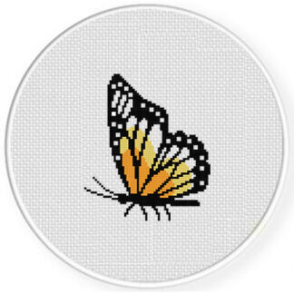 Monarch Butterfly Cross Stitch Pattern