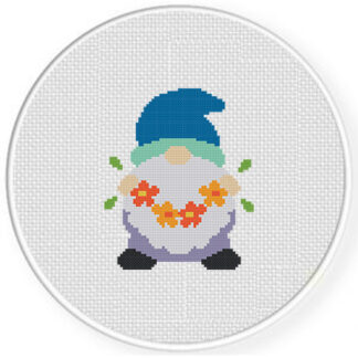 Spring Gnome Cross Stitch Pattern