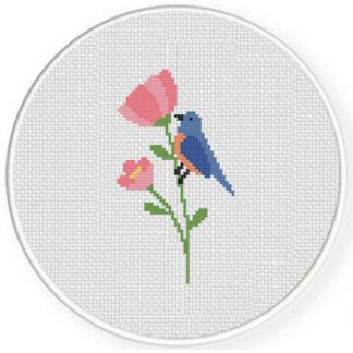 Bird And Flora Cross Stitch Pattern – Daily Cross Stitch