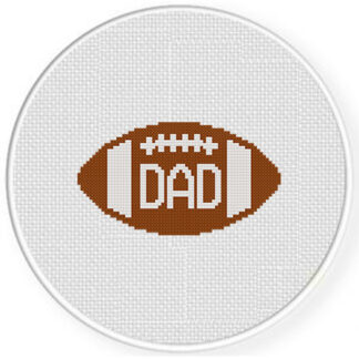 Football Dad Cross Stitch Pattern