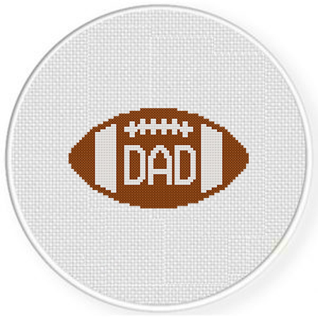 Football Dad Cross Stitch Pattern Daily Cross Stitch