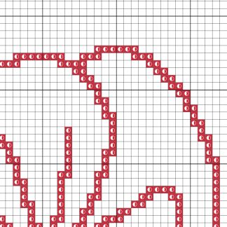 Poppy Outline Cross Stitch Pattern – Daily Cross Stitch