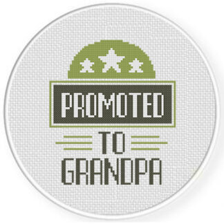 Promoted To Grandpa Cross Stitch Pattern
