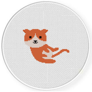 Relax Kitty Cross Stitch Pattern
