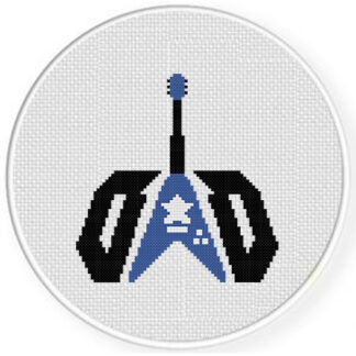 Rocker Dad Cross Stitch Pattern