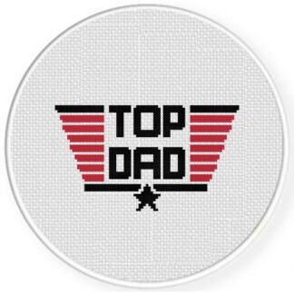 Top Dad Cross Stitch Pattern