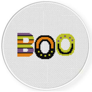 Boo Cross Stitch Pattern