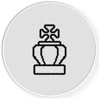 Chess Icon King Cross Stitch Pattern