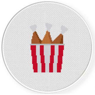 Chicken Bucket Cross Stitch Pattern