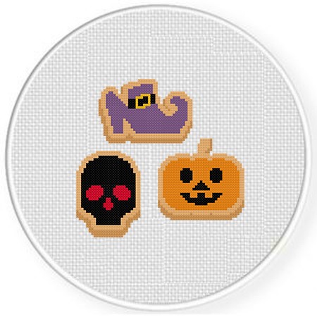 Cookie Spookie Cross Stitch Pattern – Daily Cross Stitch