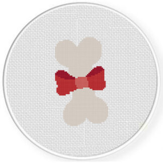 Dog Bone Gift Cross Stitch Pattern