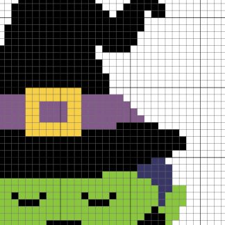 Groovy Witch Cross Stitch Pattern – Daily Cross Stitch