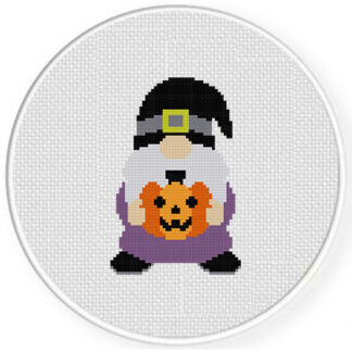 Halloween Gnome Cross Stitch Pattern
